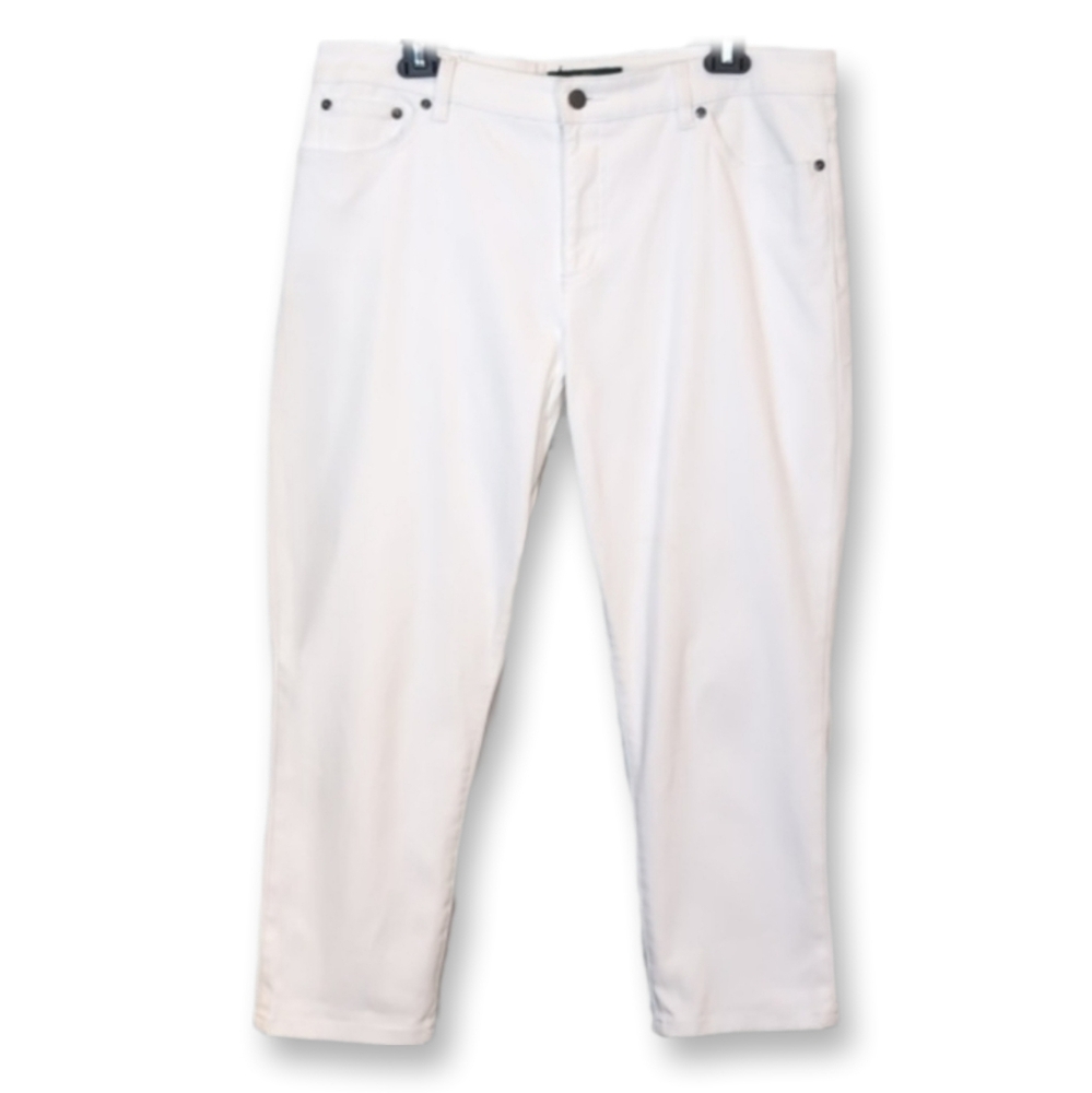 Lauren Ralph Lauren White Straight-Leg Women's Jeans